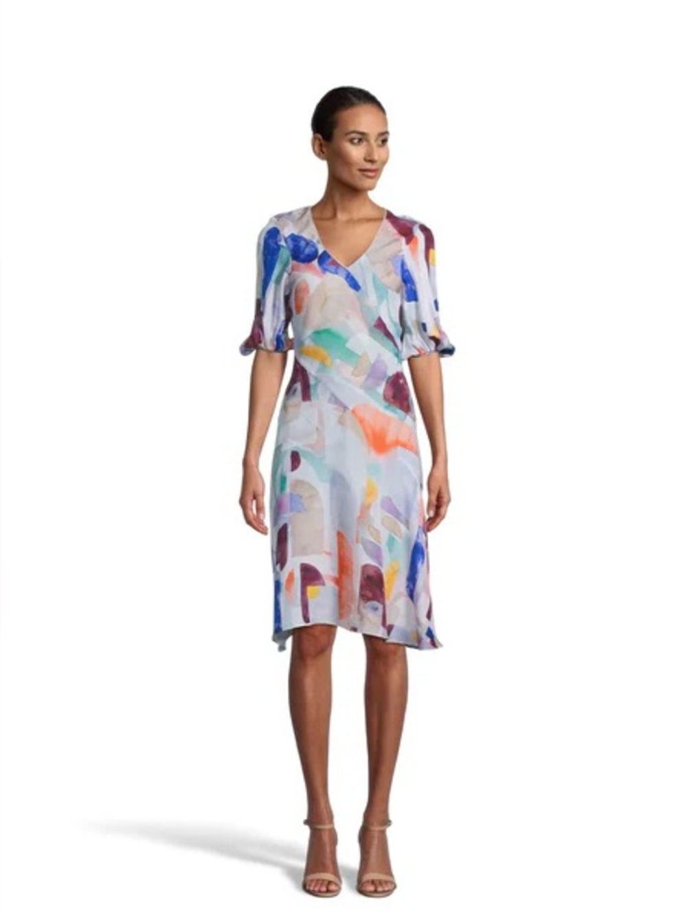 ROBERT GRAHAM COLLECTION OLIVIA DRESS- watercolor print pattern